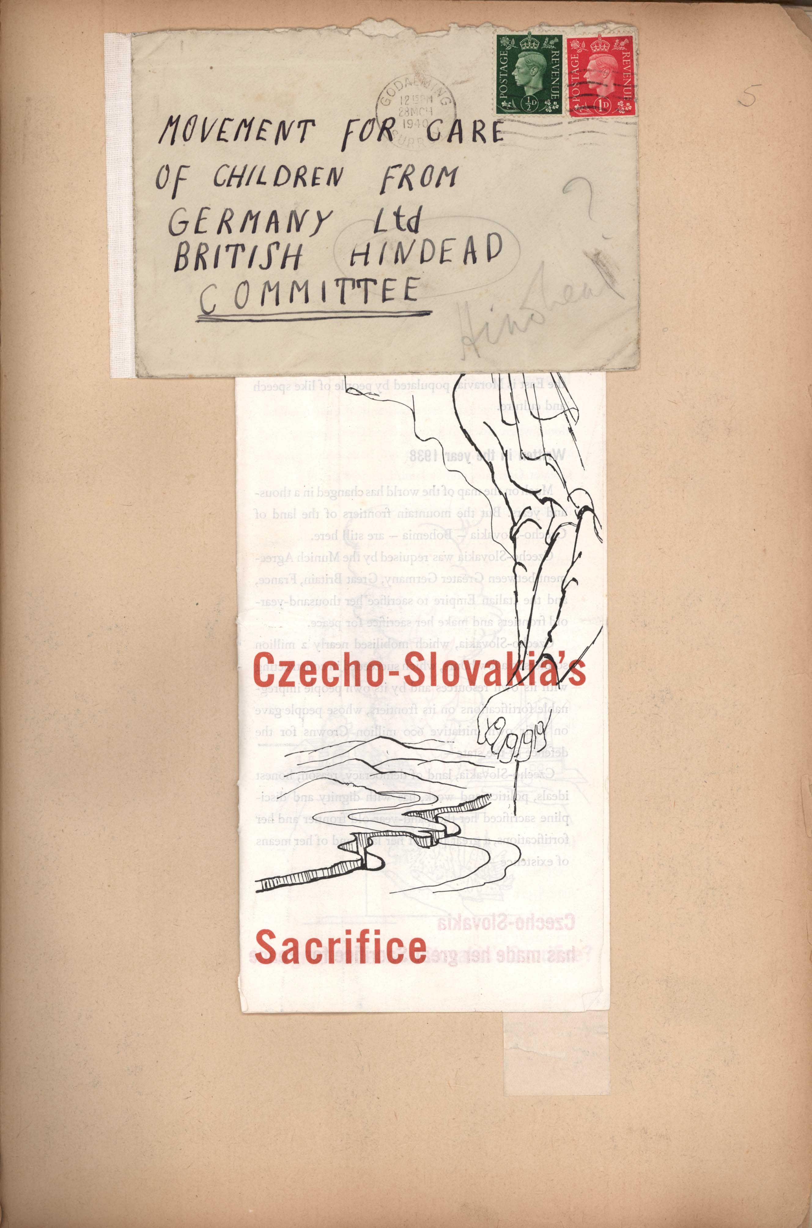 Album prepared by Nicholas G. Winton, a volunteer from England on